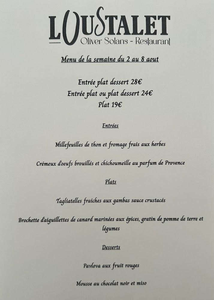 Loustalet - Menu Image 2